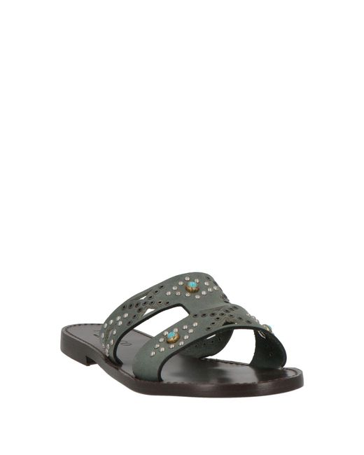 Post & Co White Sandals Leather