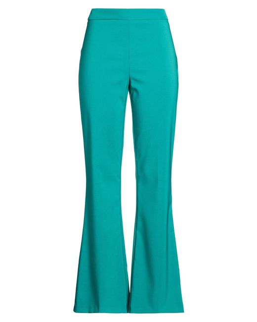 Rinascimento Blue Pants Polyester, Elastane