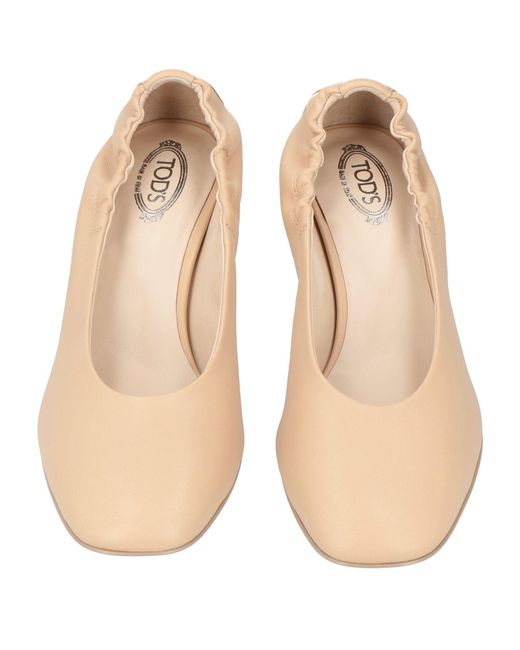 Tod's Natural Pumps Leather