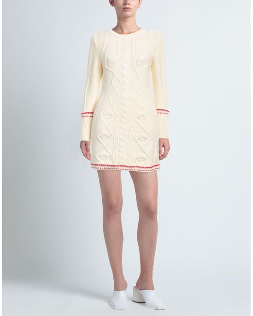 MARINE SERRE Natural Mini Dress