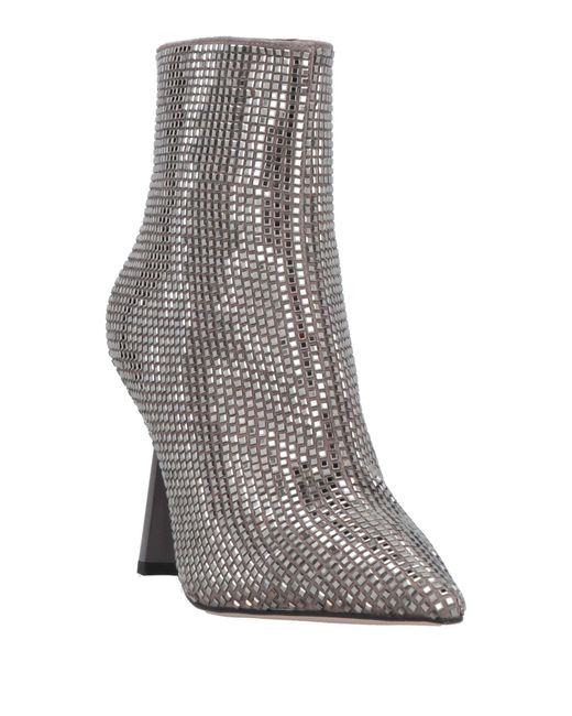 Lola Cruz Gray Ankle Boots