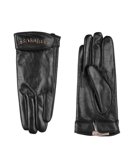 Twin Set Black Gloves Sheepskin
