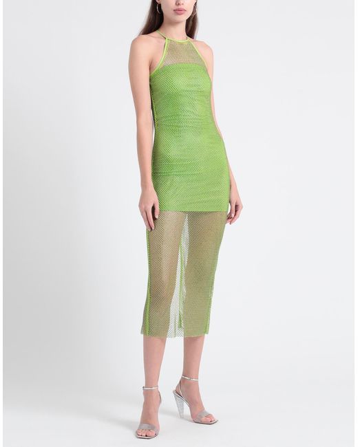 Patrizia Pepe Green Midi-Kleid