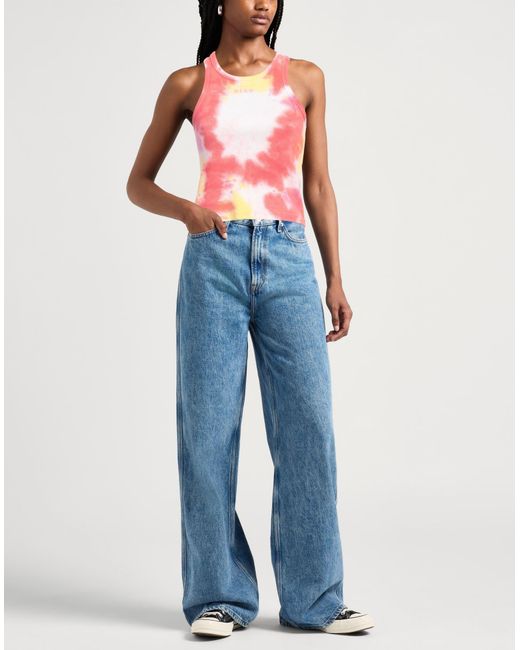 MSGM Pink Tank Top Cotton, Elastane