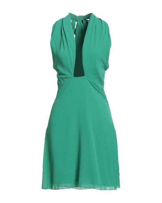 Rebel Queen Green Mini Dress Polyester
