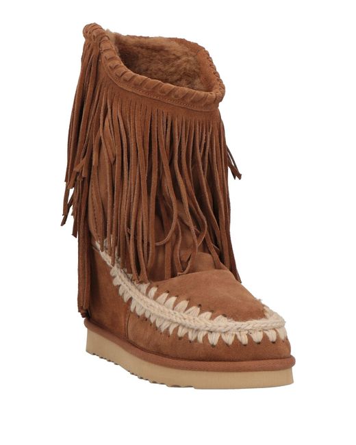 Mou Brown Tan Boot Soft Leather, Shearling