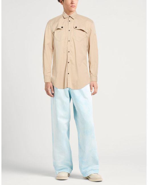 DSquared² Natural Shirt Cotton, Elastane for men