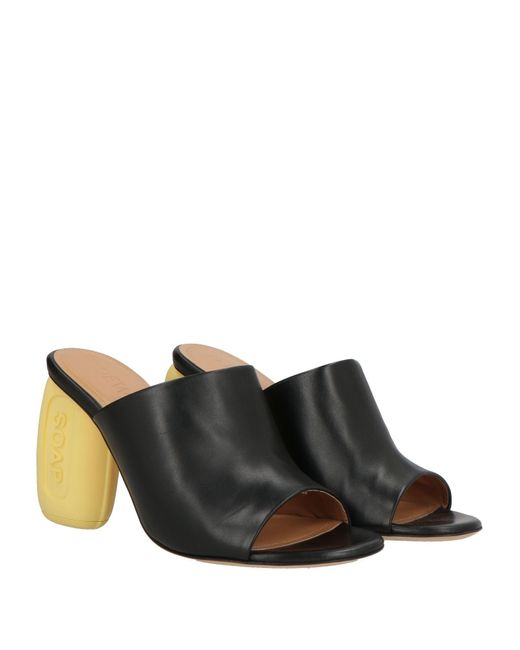 Loewe Black Sandals Leather