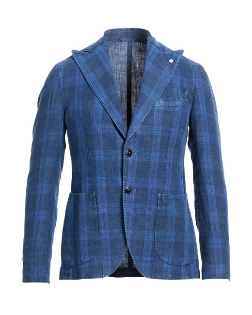 L.b.m. 1911 Blue Blazer Linen for men