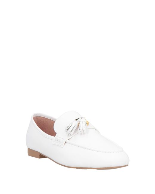 Coccinelle White Loafers