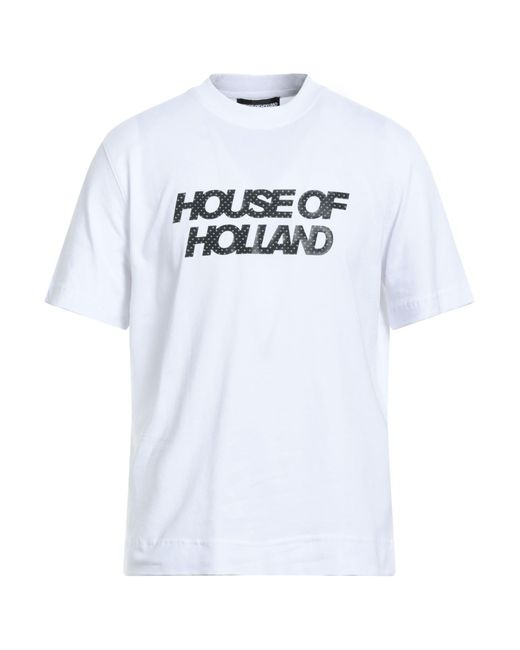 House of Holland White T-shirt for men