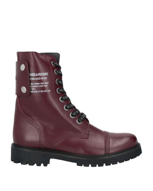 Botines de caña alta Zadig & Voltaire de color Purple
