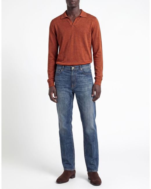 Department 5 Blue Jeans Cotton, Rubber for men