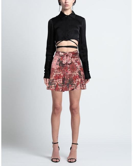 Gaelle Paris Red Mini Skirt
