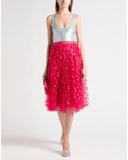 Elisabetta Franchi Pink Midi Skirts