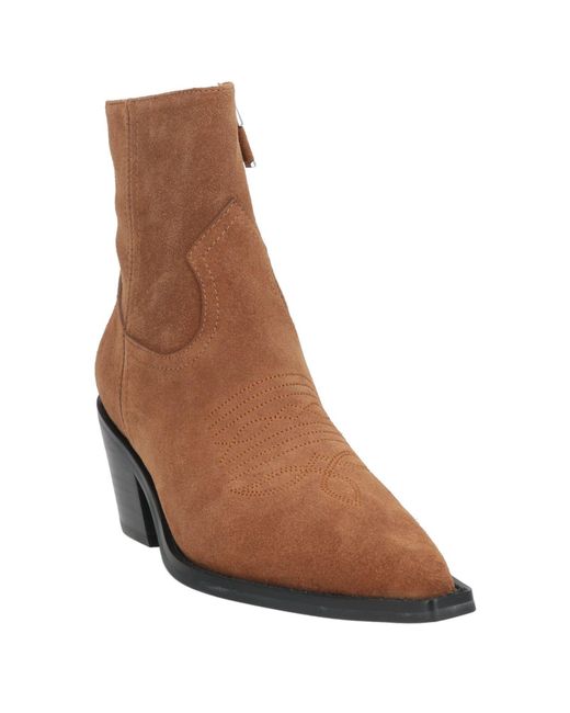 Lola Cruz Brown Ankle Boots