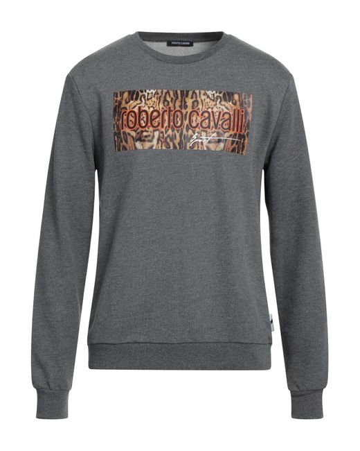 Roberto Cavalli Gray Sweatshirt for men