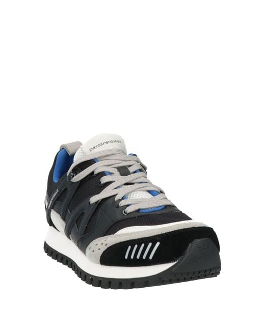 Emporio Armani Black Trainers for men