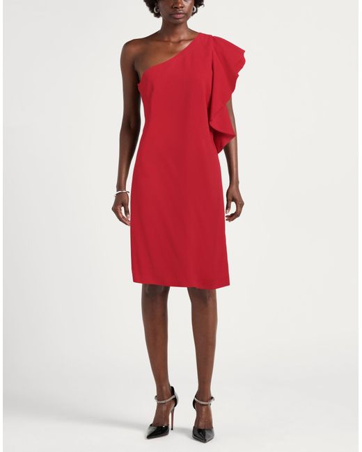 L'Autre Chose Red Midi Dress