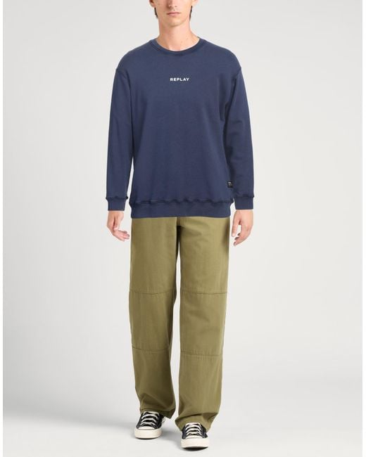 Sudadera Replay de hombre de color Blue
