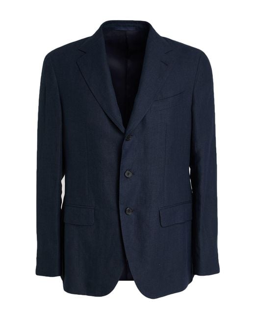 Caruso Blue Blazer Linen for men