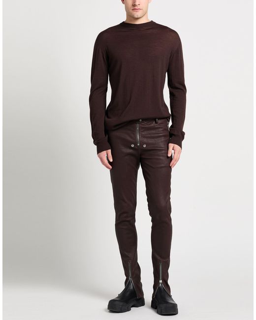 Rick Owens Brown Sweater Virgin Wool for men