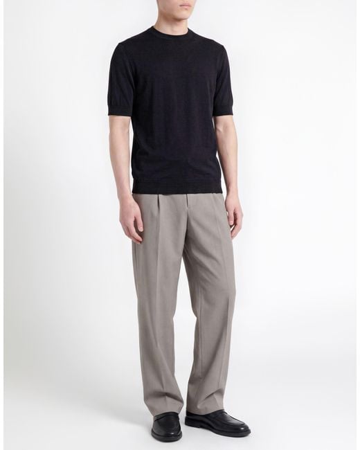 FILIPPO DE LAURENTIIS Black Sweater Cotton for men