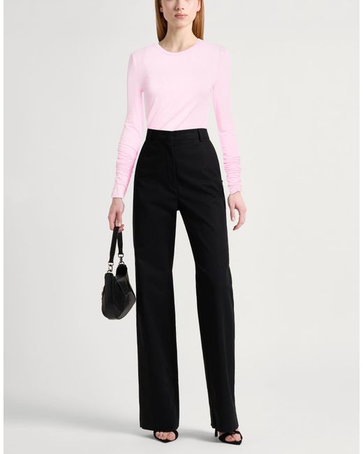 Pinko Pink T-Shirt Viscose, Polyamide, Cashmere, Elastane