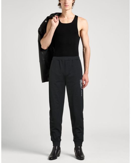 Helmut Lang Black Pants Cotton, Elastane for men