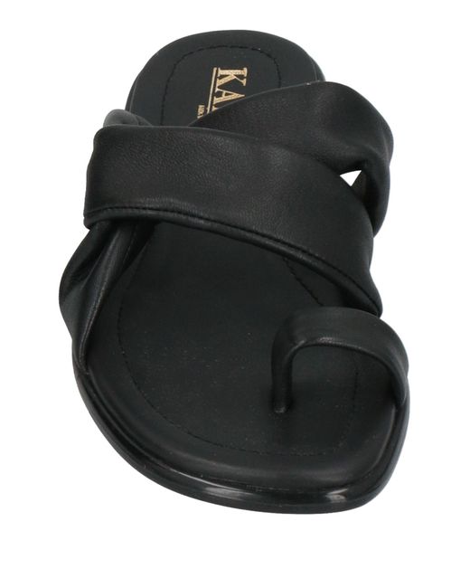 KARIDA Black Thong Sandal