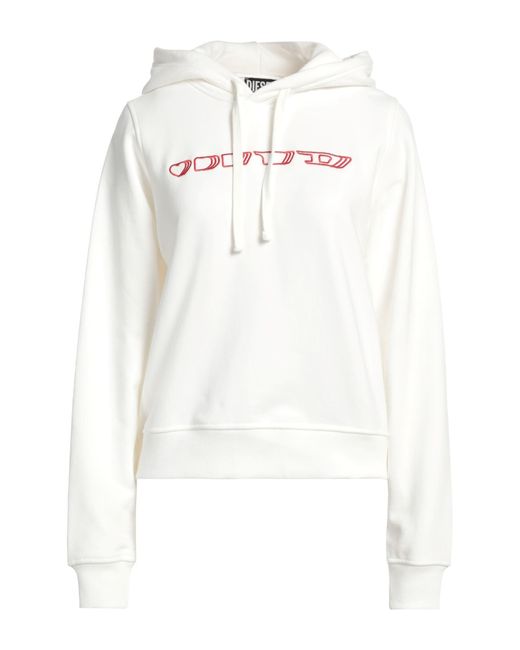 DIESEL White Sweatshirt