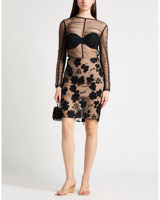 ROTATE BIRGER CHRISTENSEN Black Mini Skirt