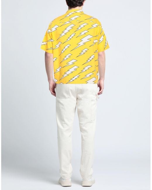 Neil Barrett Yellow Shirt for men