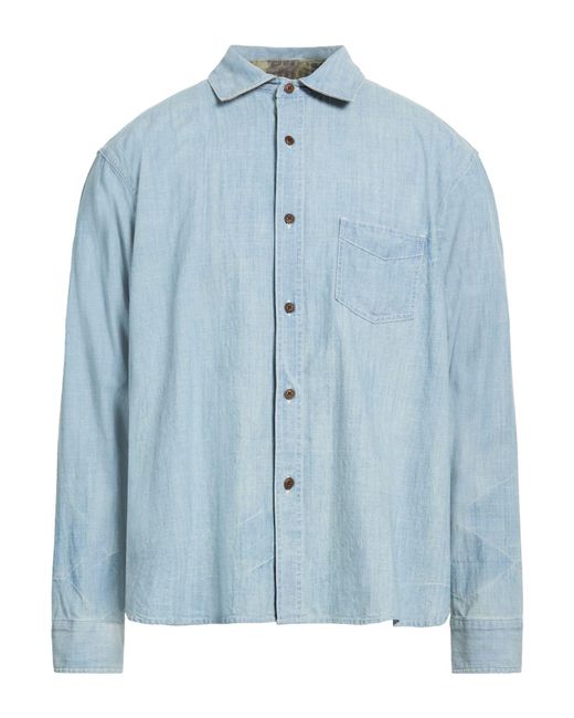 Denham Blue Denim Shirts for men
