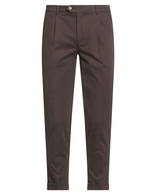 0/zero Construction Gray Pants Cotton, Elastane for men