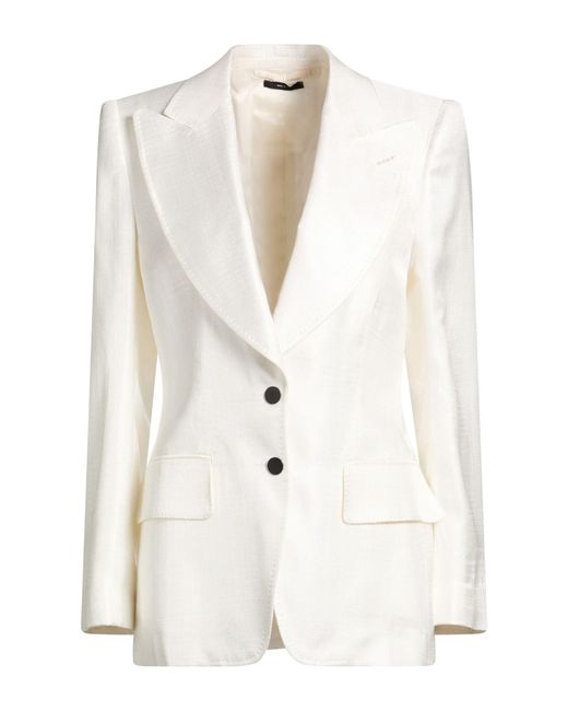 Tom Ford White Blazer Viscose