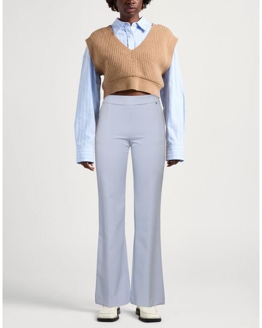 Kocca Blue Pants Polyester, Elastane