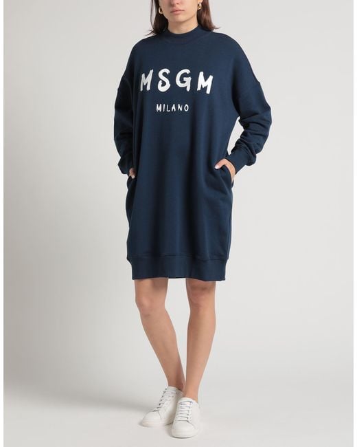 MSGM Blue Mini Dress