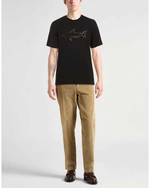 Paul & Shark Black T-Shirt Cotton for men