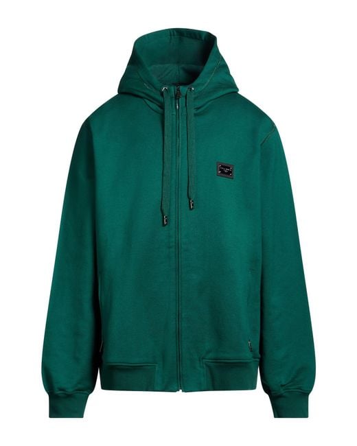 Dolce & Gabbana Green Sweatshirt Cotton for men