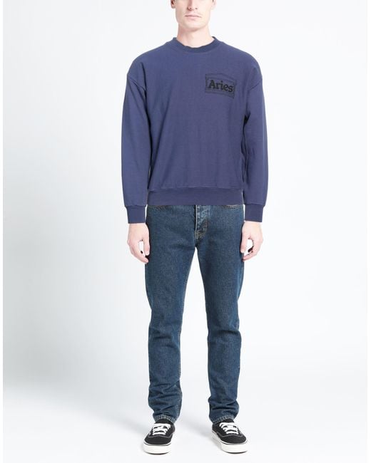 Aries Blue Sweatshirt for men