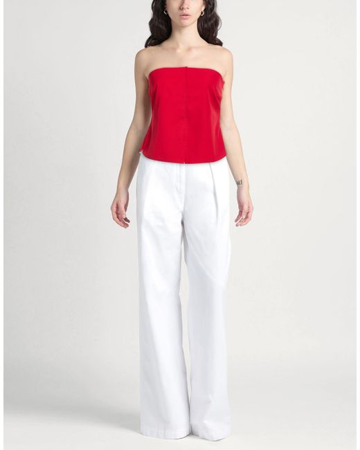 Soallure Red Top Polyester, Elastane