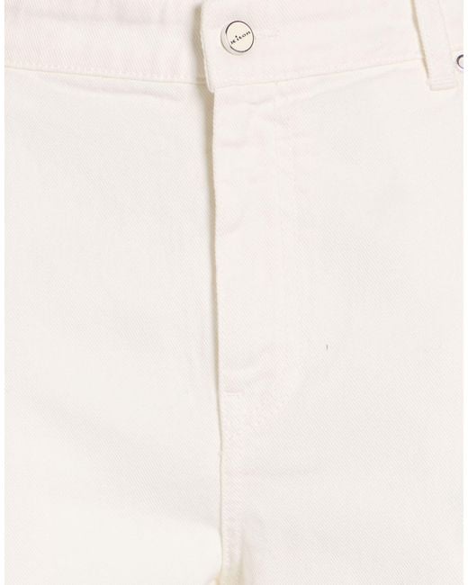 Kiton White Jeans Cotton, Elastane
