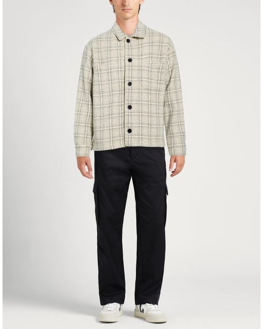 FRAME Gray Ivory Jacket Wool, Polyamide for men