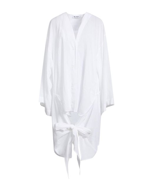The Attico White Midi Dress Cotton