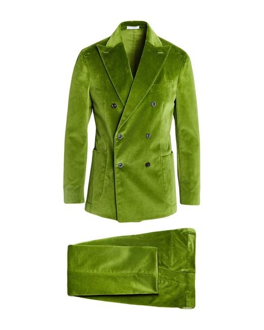 Traje Boglioli de hombre de color Green