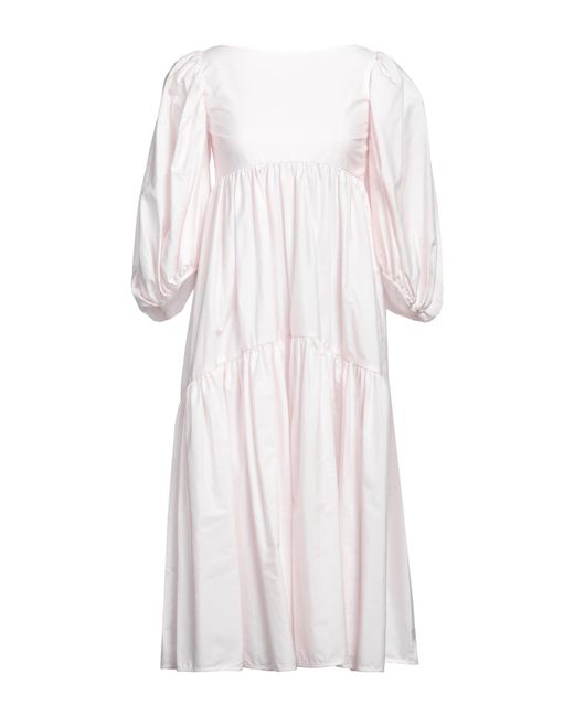 CECILIE BAHNSEN White Midi Dress