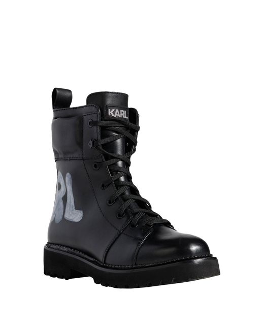 Karl Lagerfeld Black Ankle Boots