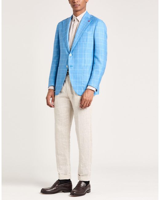 Isaia Blue Blazer for men