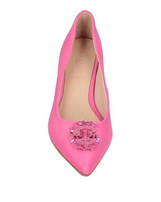 Gaelle Paris Pink Fuchsia Pumps Textile Fibers